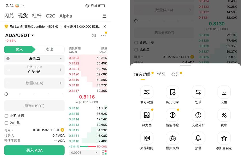 Binance Spot Trading