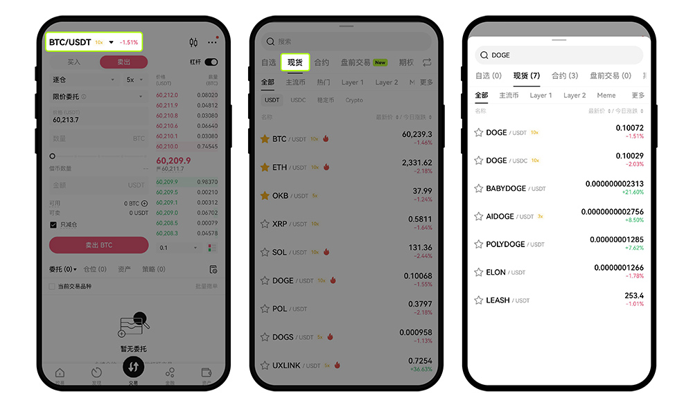 OKX Spot Buy Illustration