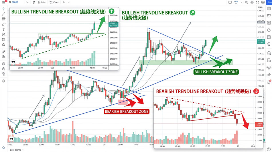Cryptocurrency Trendline Breakout