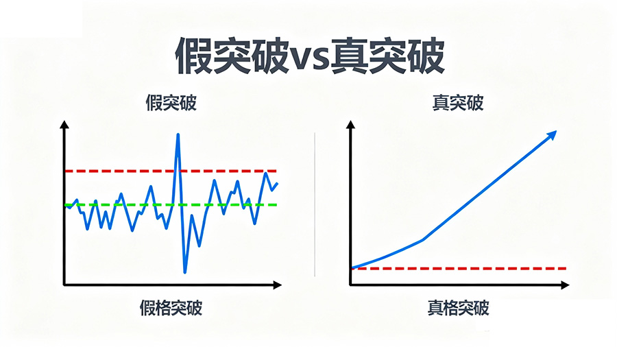 False breakout vs true breakout