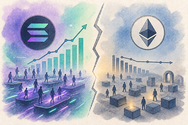 Solana链上活跃度怎么看？和以太坊有什么差距