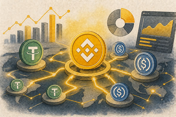 稳定币在BNB Chain上的流动现状：链上数据解读