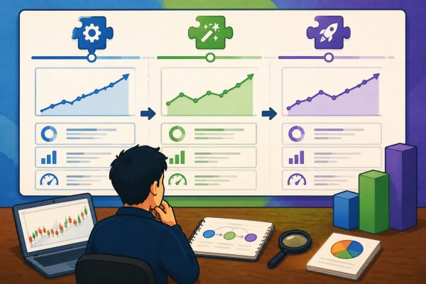 Strategy revised multiple times: How to group and compare historical trades