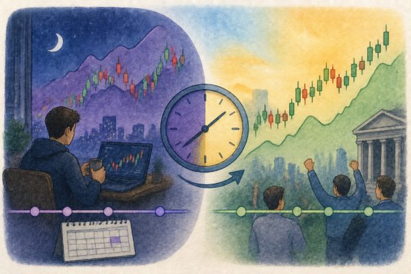 Stock Perpetuals Active on Weekends: How the Opening Basis Converges