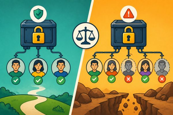 Multisig Inheritance: Comparing Unavailability Risk for Two Thresholds