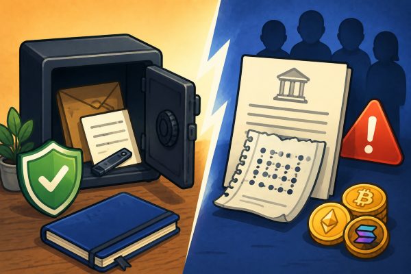 After a Will Goes Public, Seed Phrases Can Leak: Where to Put Crypto Asset Instructions