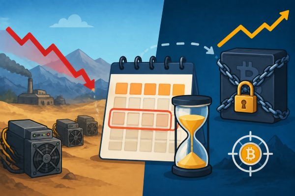 Hashrate Down but Difficulty Unchanged: Why the Adjustment Takes Two Weeks