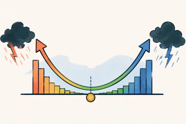 Both Ends of the Volatility Smile Rise Together: Which Tail Risk Is the Market Hedging?