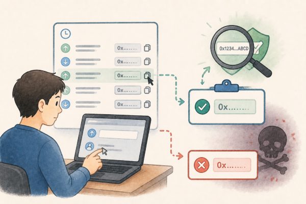 Copying Addresses from Transaction History: How to Avoid Poisoned Addresses