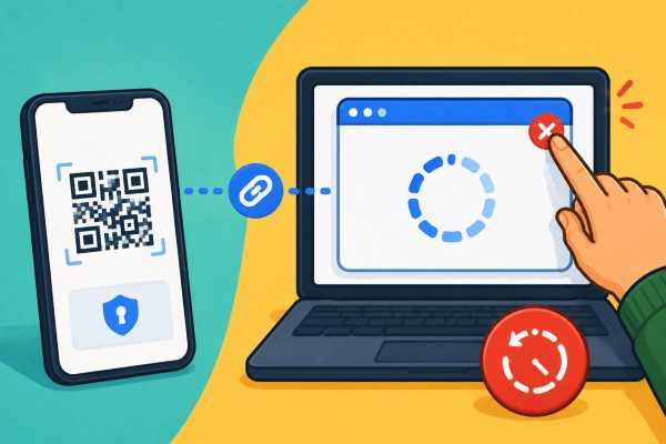 Page Keeps Spinning After Scanning QR Code: Will Closing the Page Lose the Connection Request?