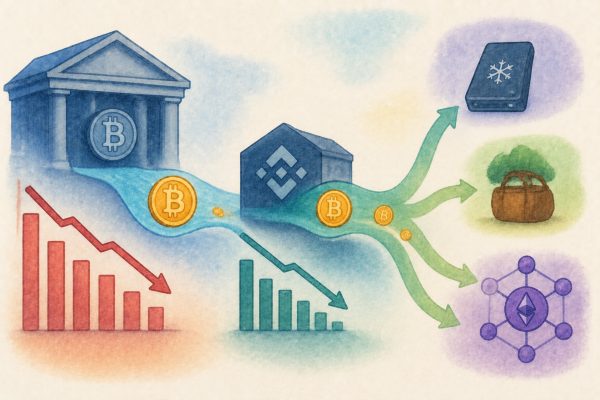 Bitcoin ETF Outflows, Exchange Balances Also Decline: Where Did the Money Go?